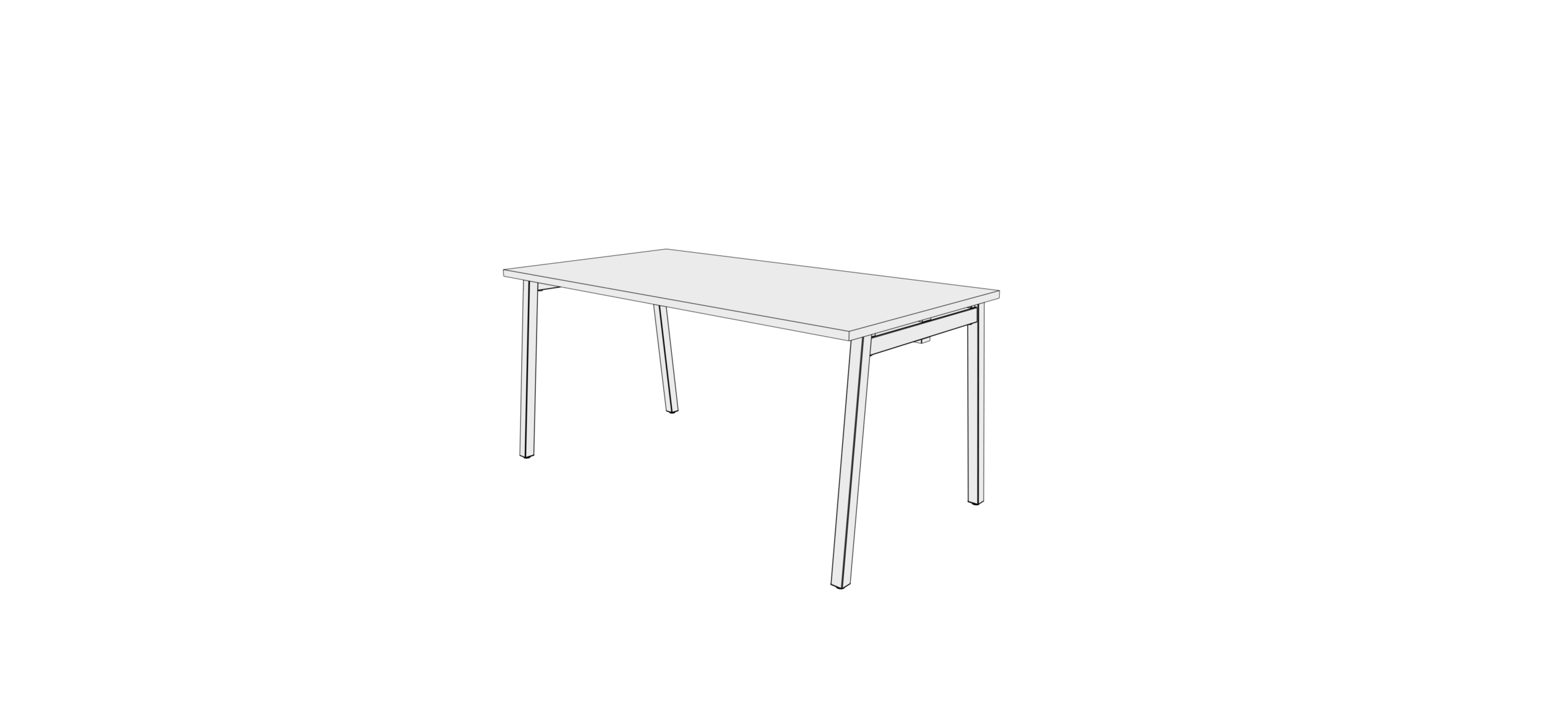 Bureau individuel L1600