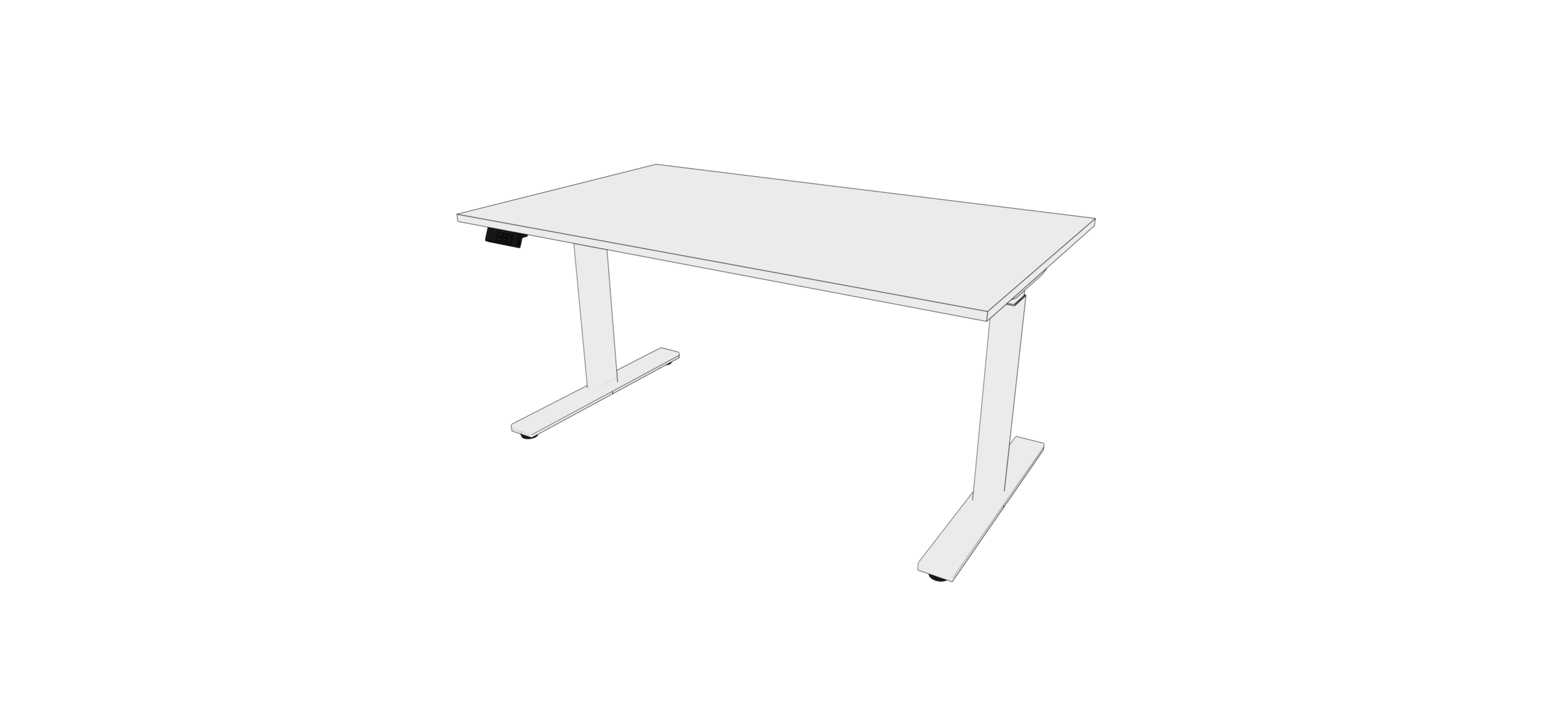 Bureau L1400 Réglable en hauteur