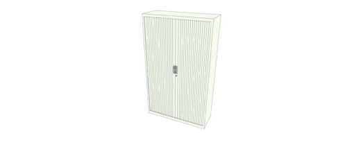 Armoire haute à rideaux