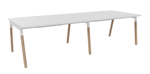 Table réunion pieds bois
