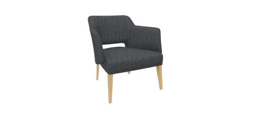 Fauteuil LENA pieds bois
