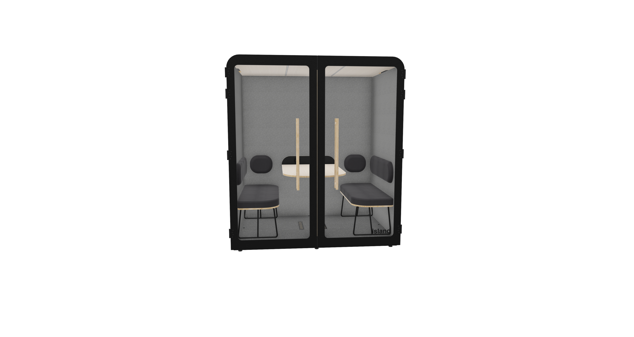 Cabine acoustique 4 personnes – ISLAND QUATTRO